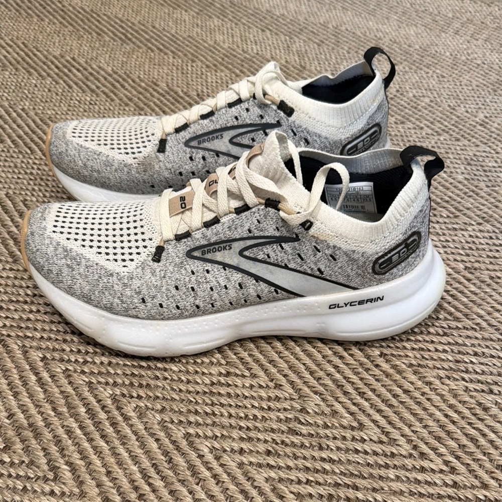 Brooks Glycerin Neutral Running Shoes - White/Gray